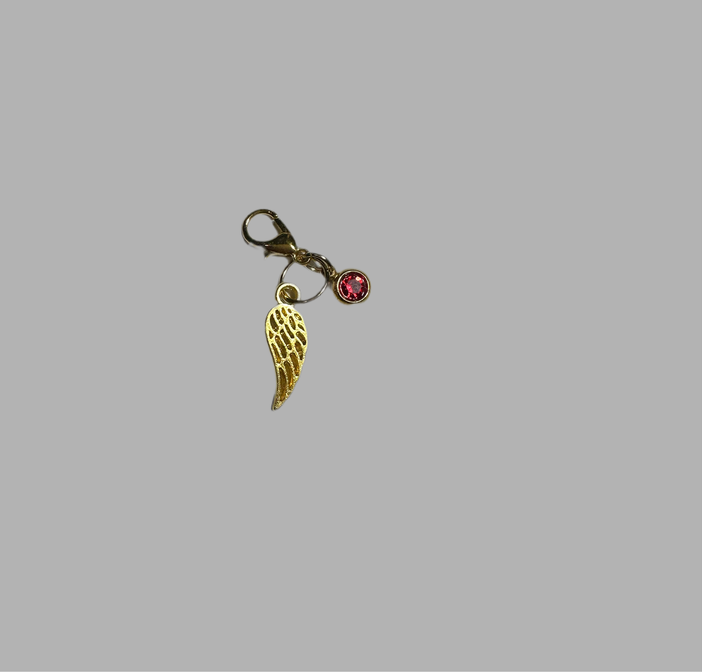 Charm With Crystal And Wing