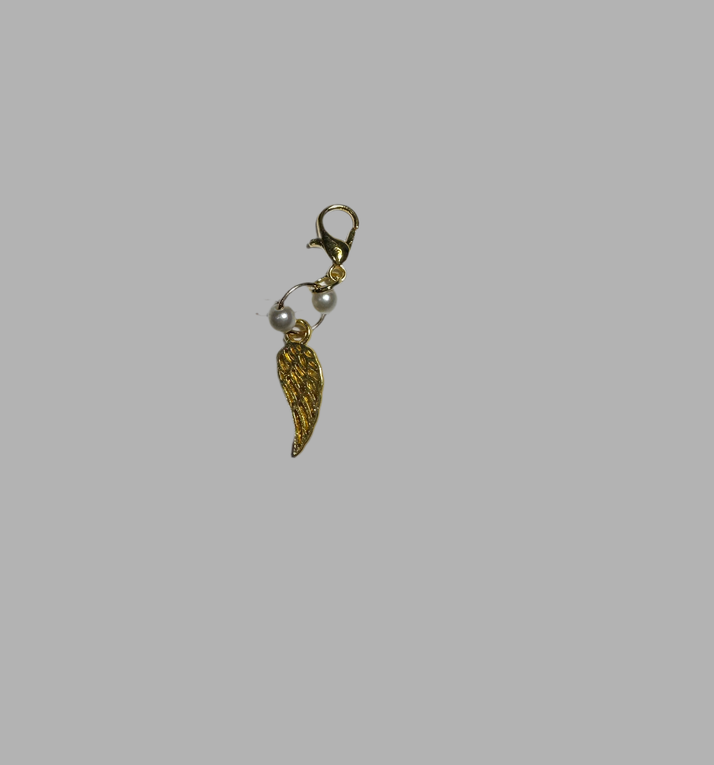 Wing Charm With Pearl