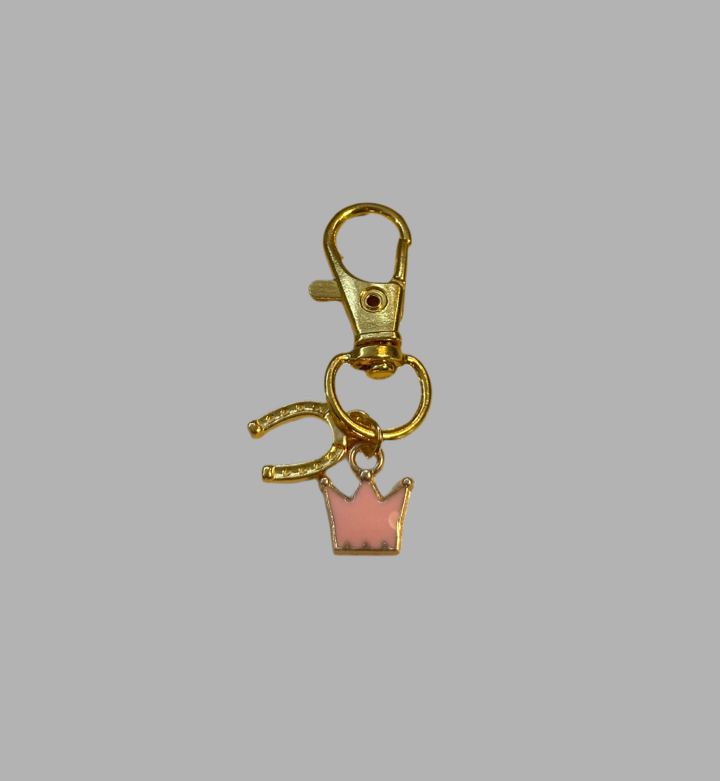 Pink Crown and Shoe Charm