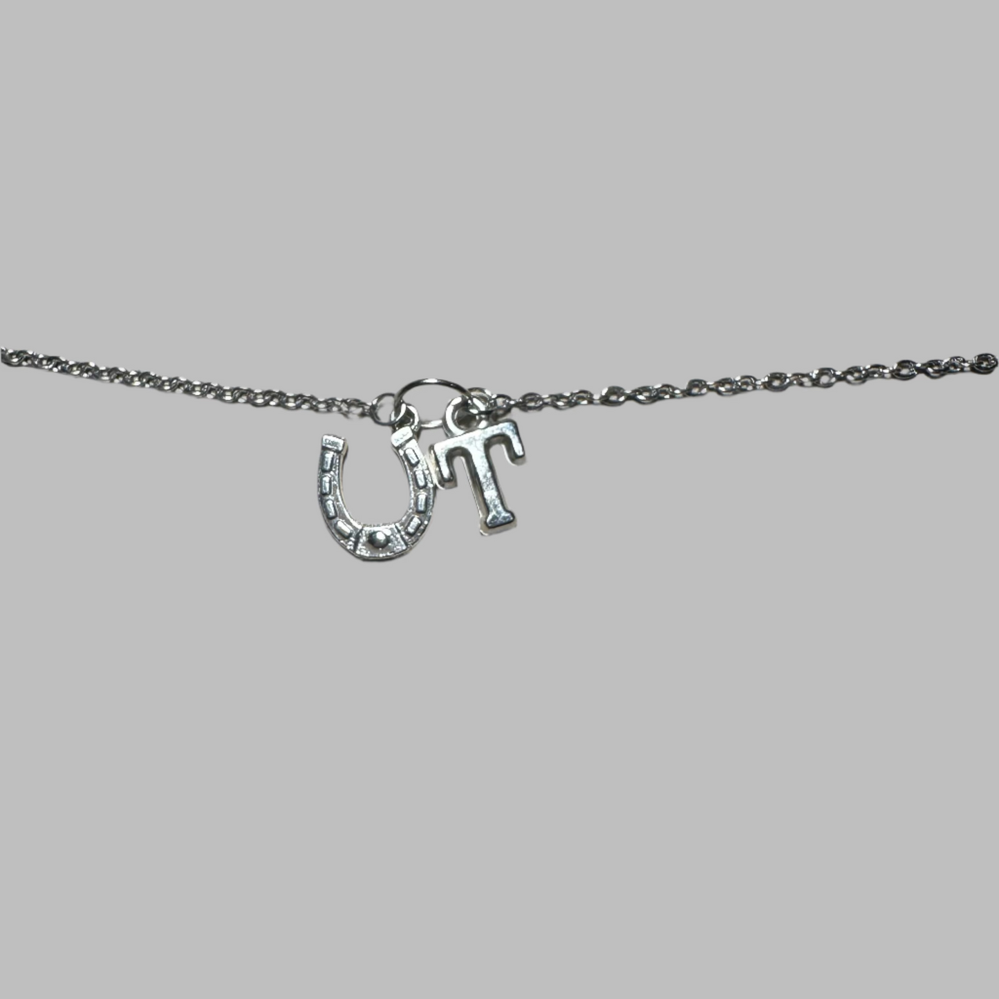 Horse Shoe Letter Bracelet