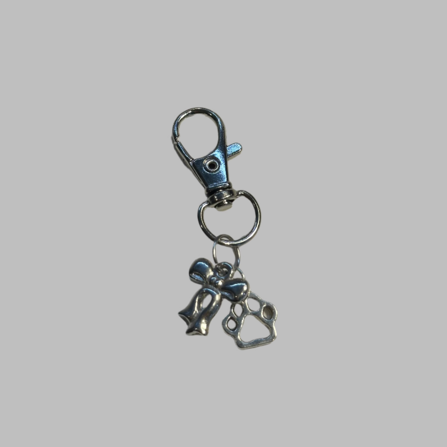 Dog Paw Charm With Bow