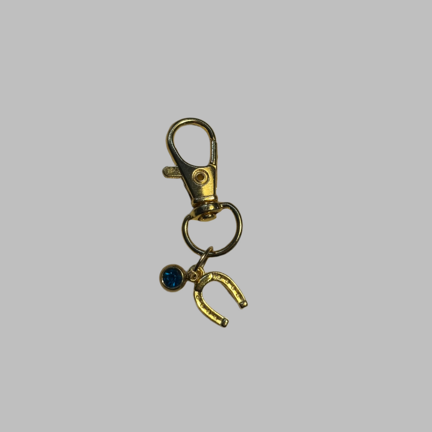 Horse Shoe Charm With Crystal
