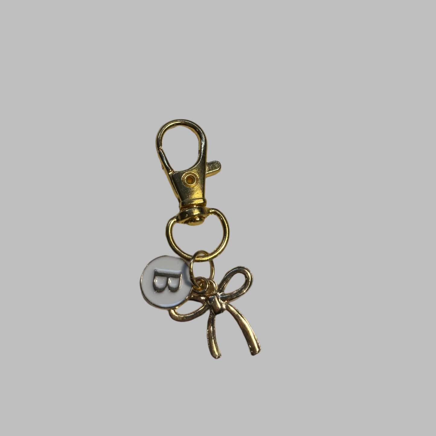 Pearl Letter Charm With Bow