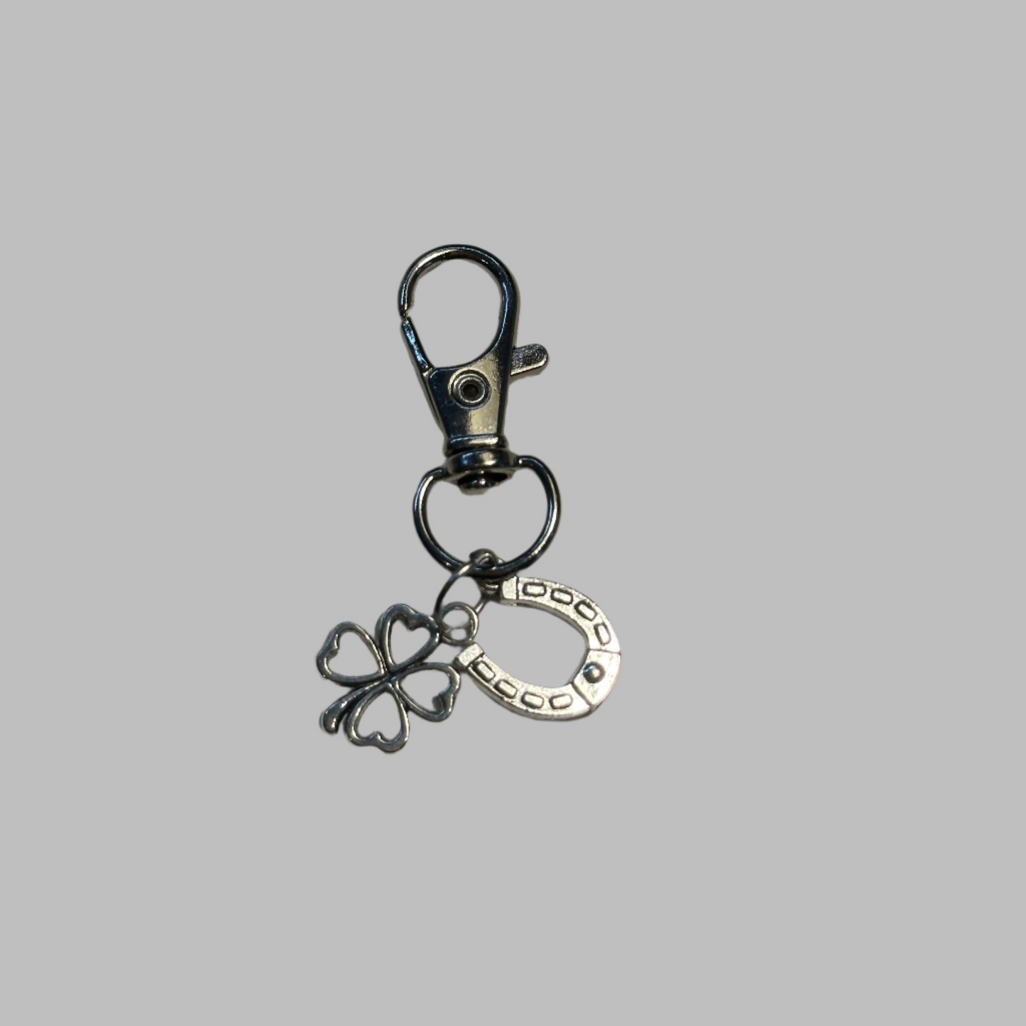 Clover And Horse Shoe Charm