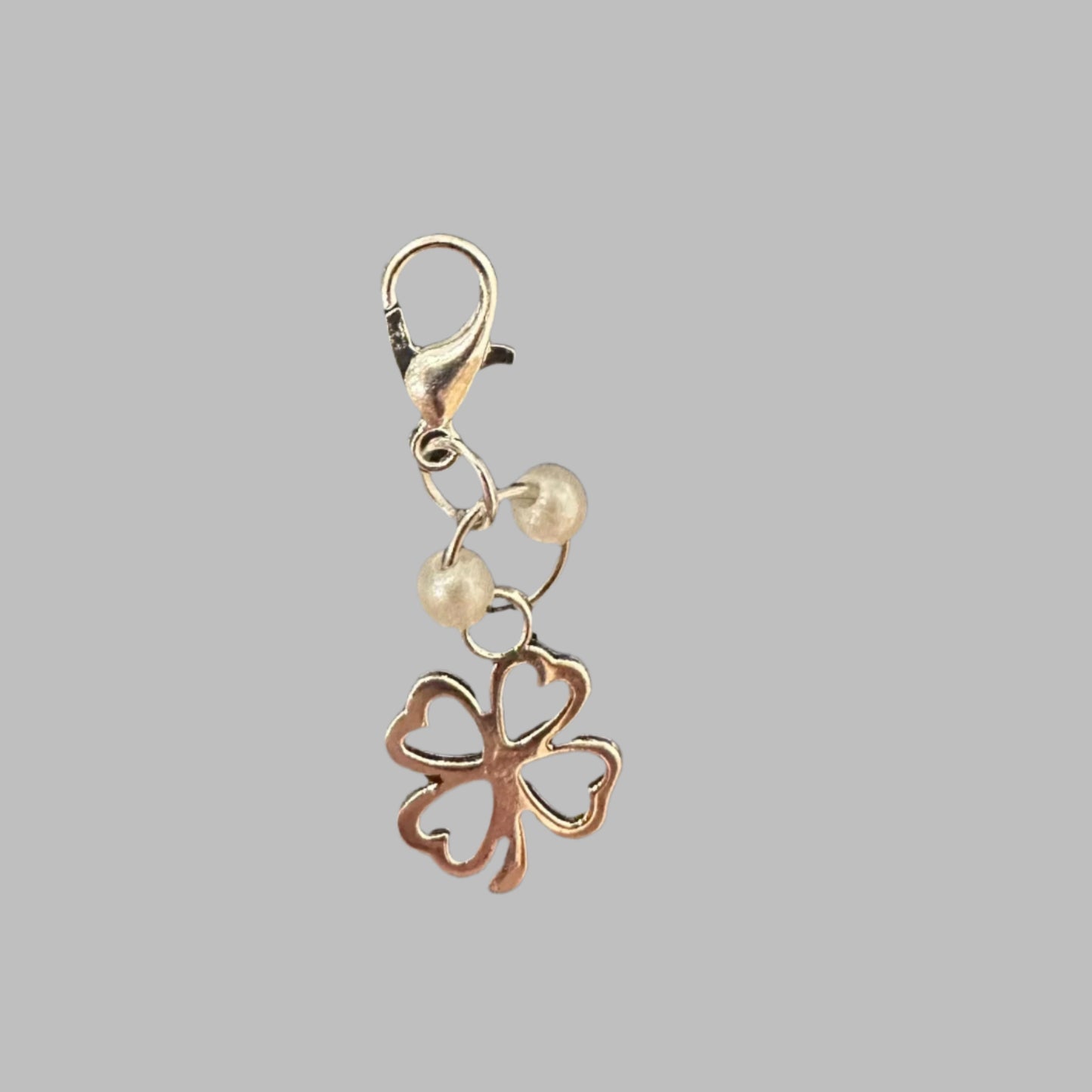 Clover Charm With Pearl