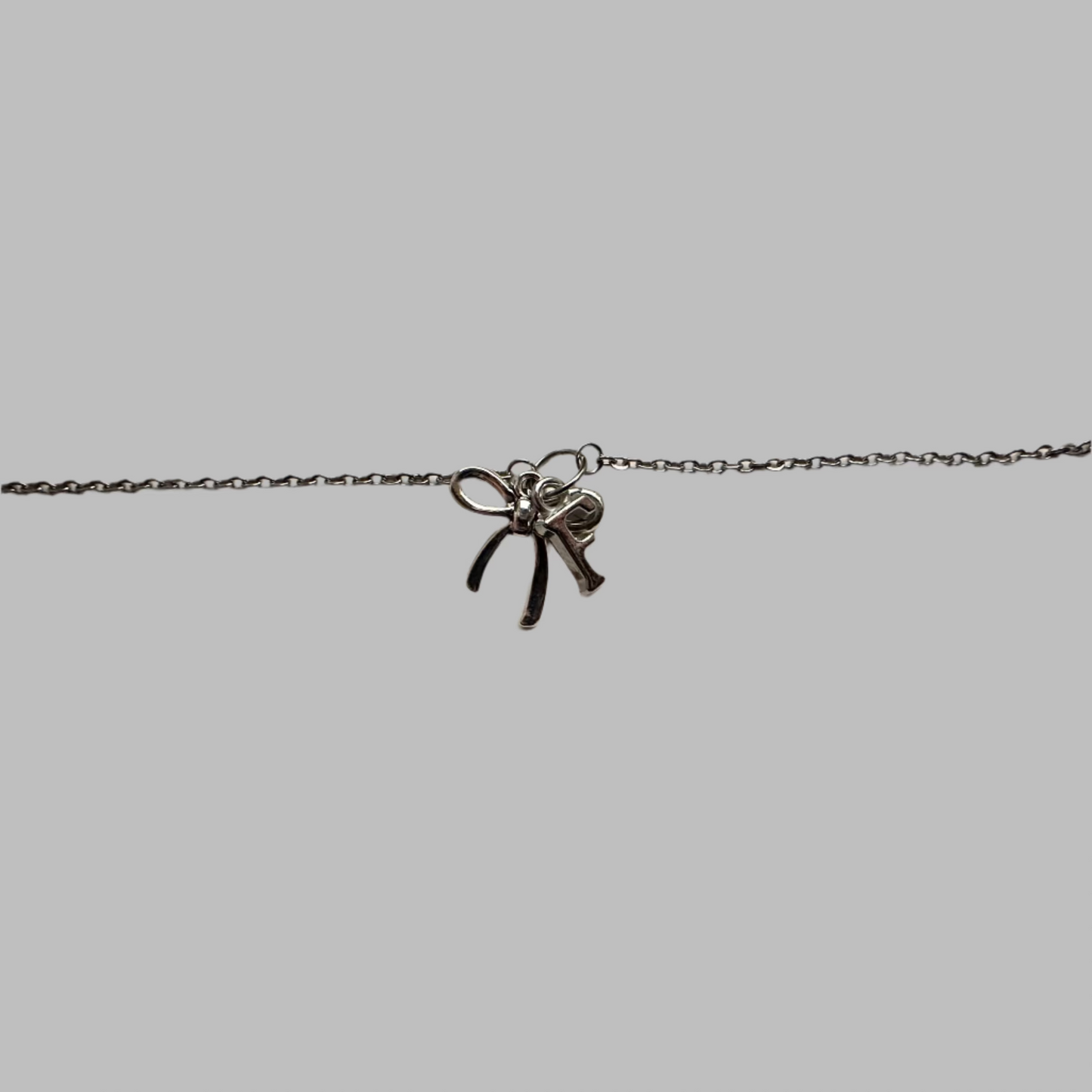 Letter With Bow Bracelet