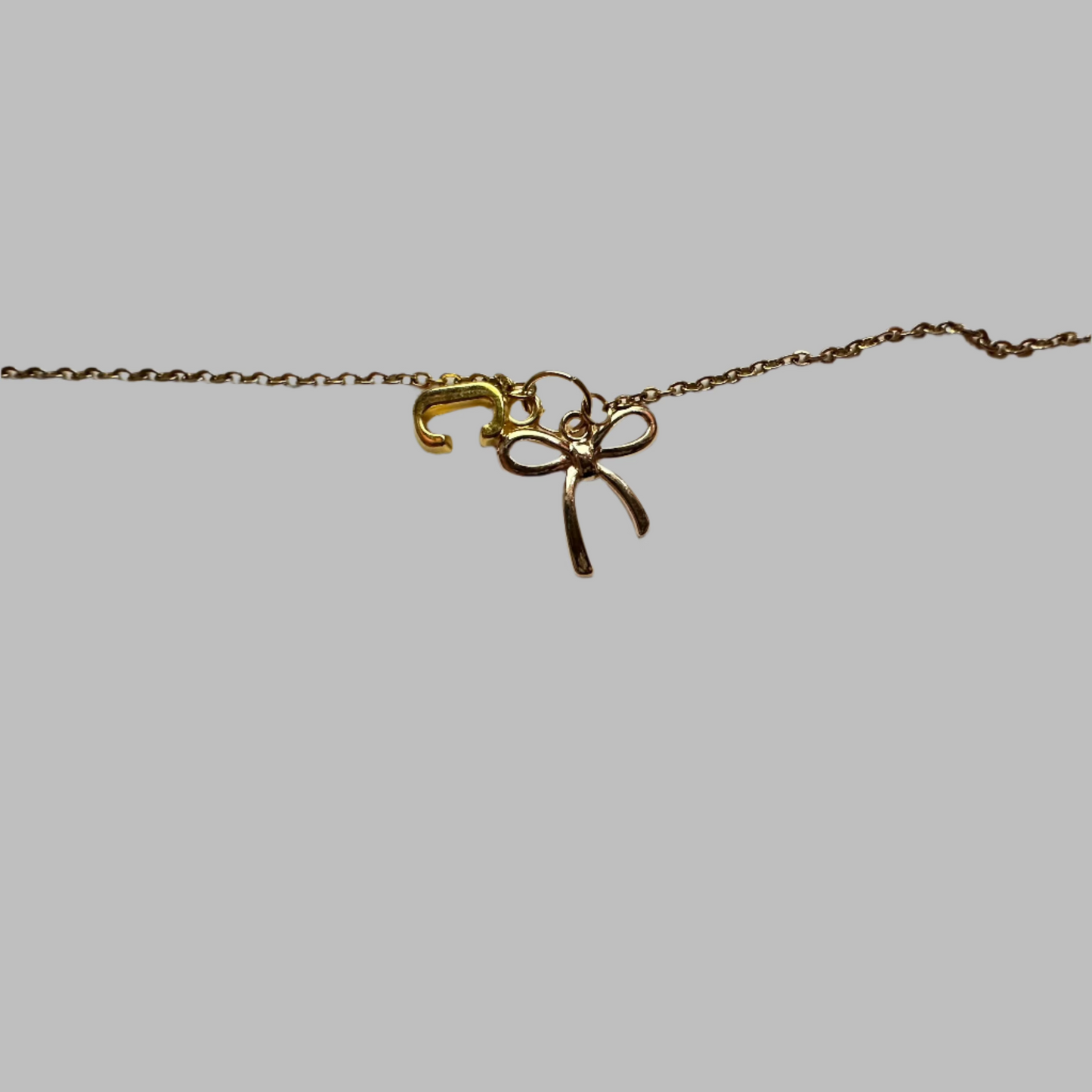 Letter With Bow Bracelet