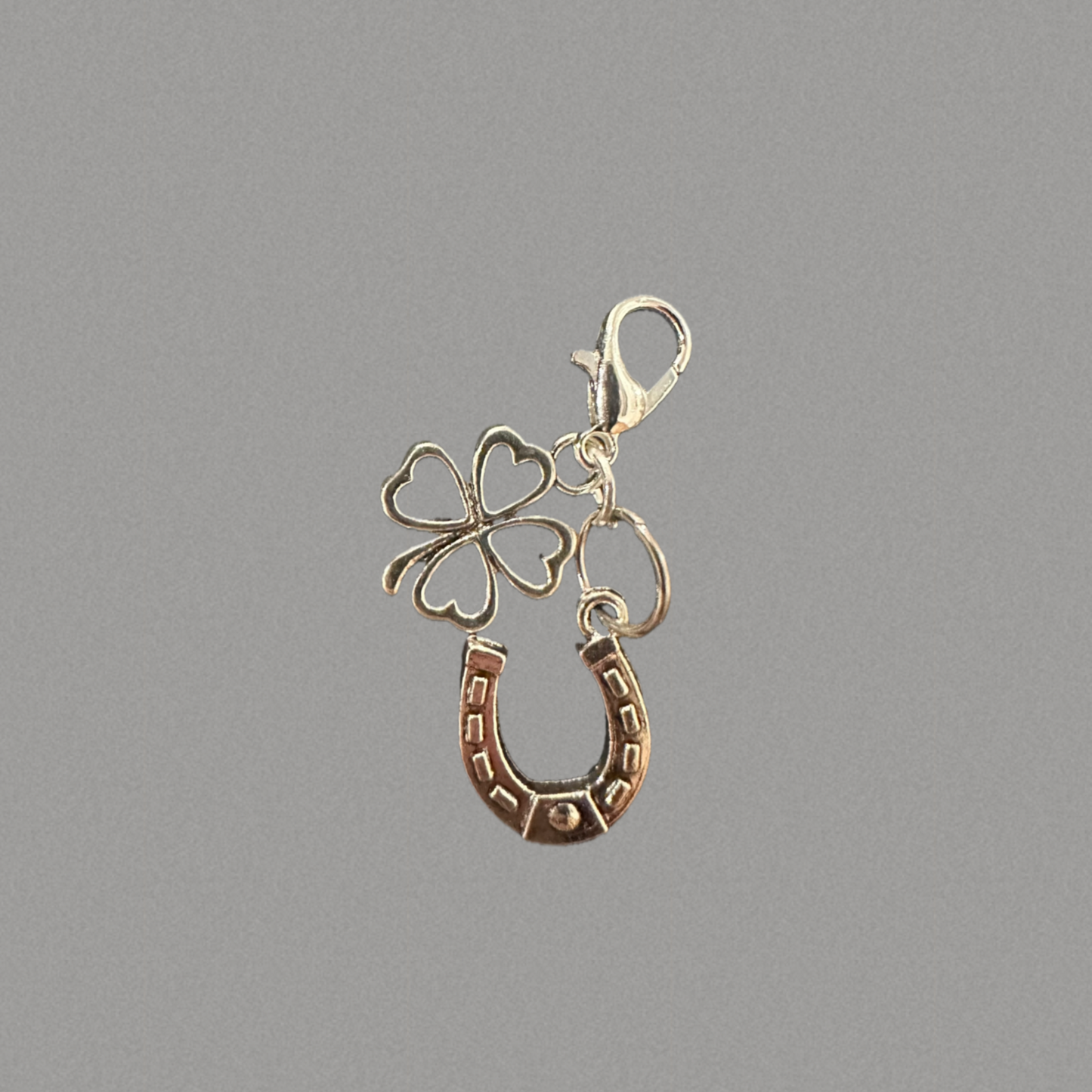 Clover And Horse Shoe Charm