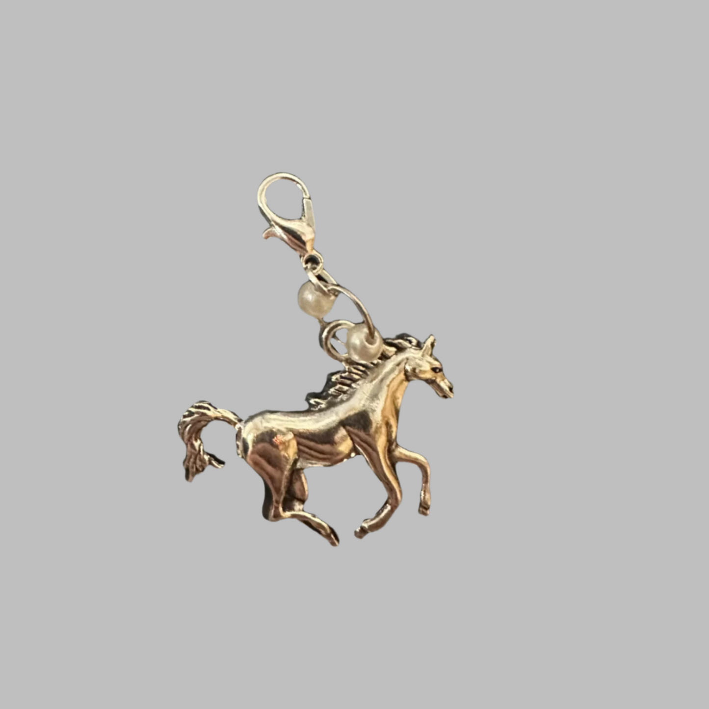 Horse Charm With Pearls