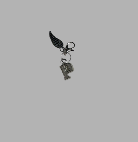 Name Letter Charm With Wing