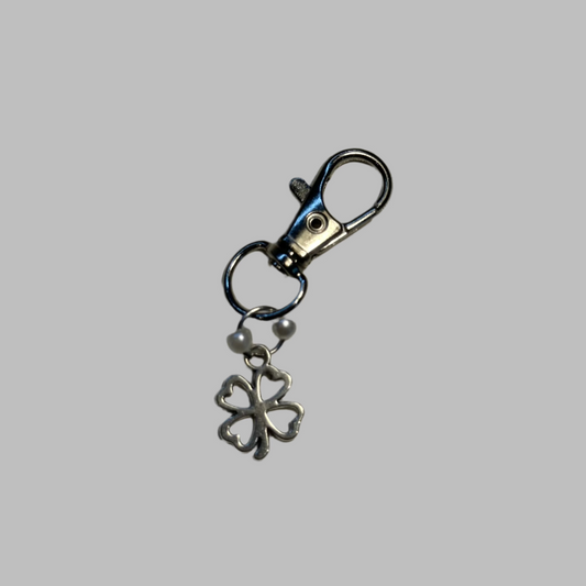 Clover Charm With Pearl