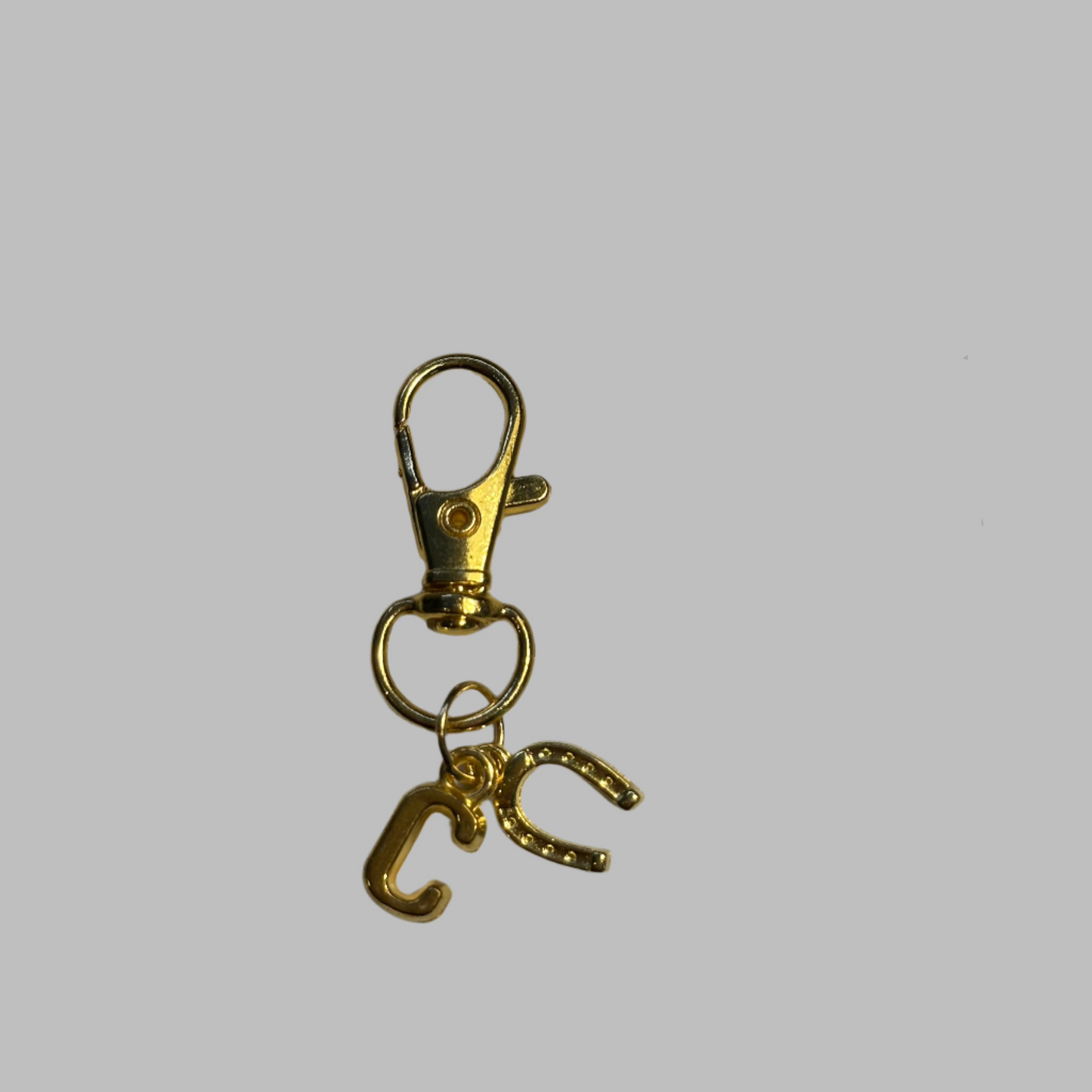 Horse Shoe Letter Charm