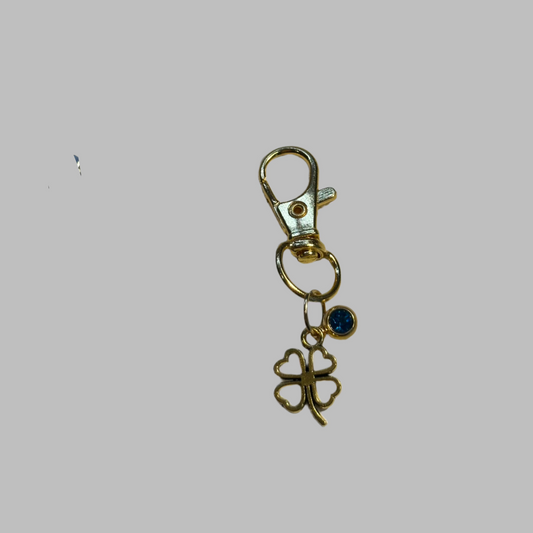 Clover Charm With Crystal