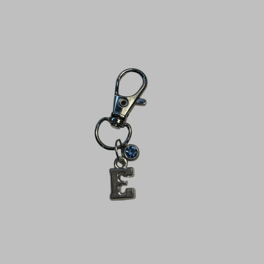 Name Letter Charm With Gem