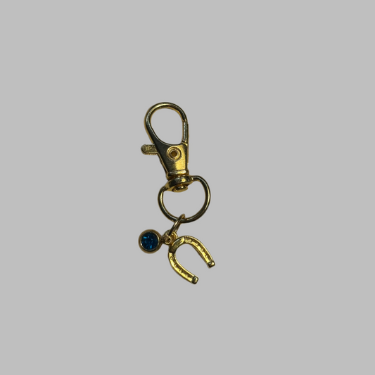 Horse Shoe Charm With Crystal