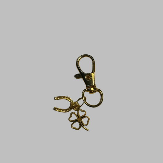 Clover And Horse Shoe Charm