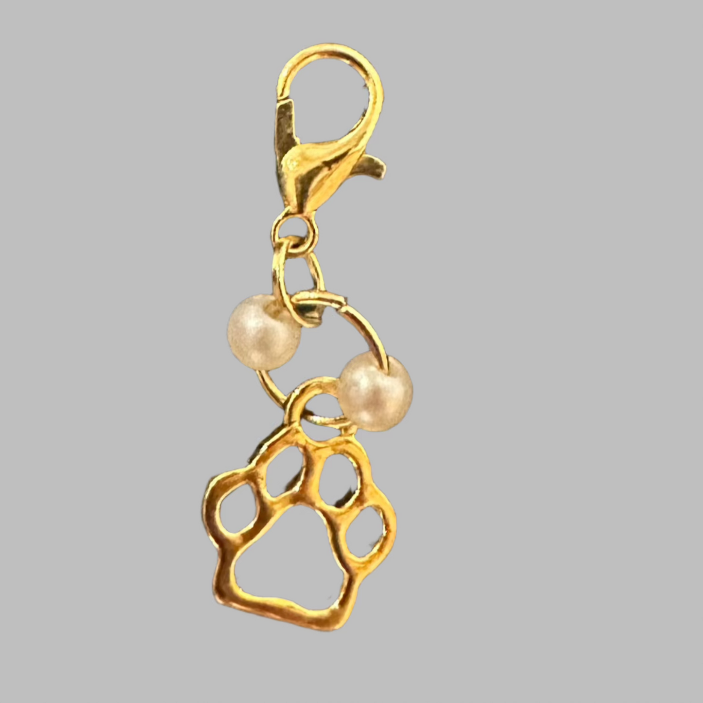 Dog Paw Charm With Pearl