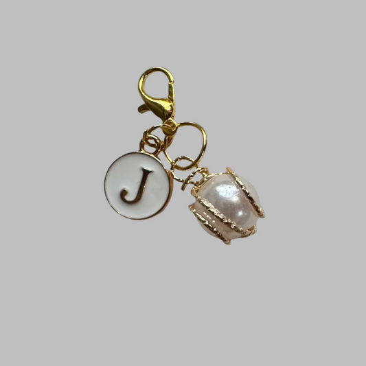Gold Pearl Charm