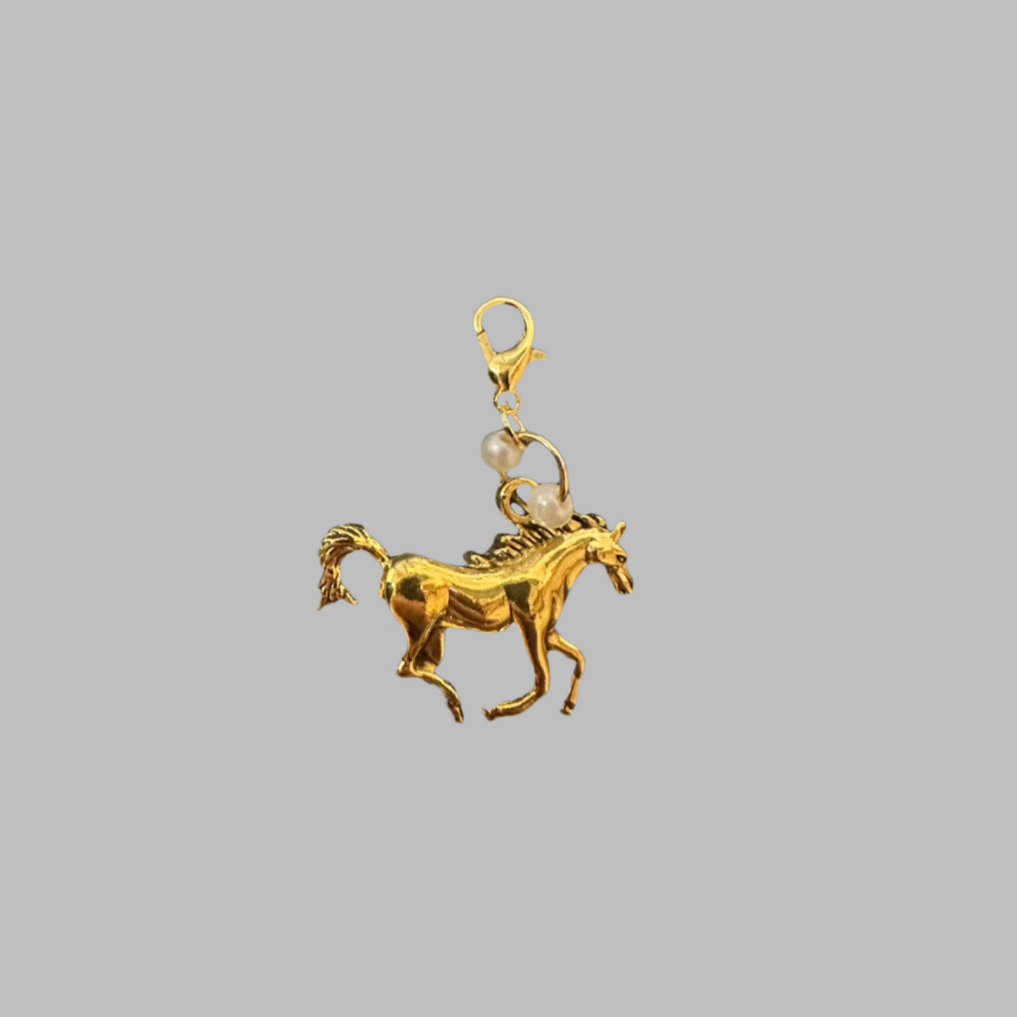 Horse Charm With Pearls