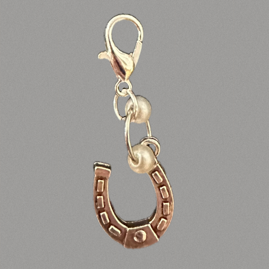 Horse Shoe Charm With Pearl