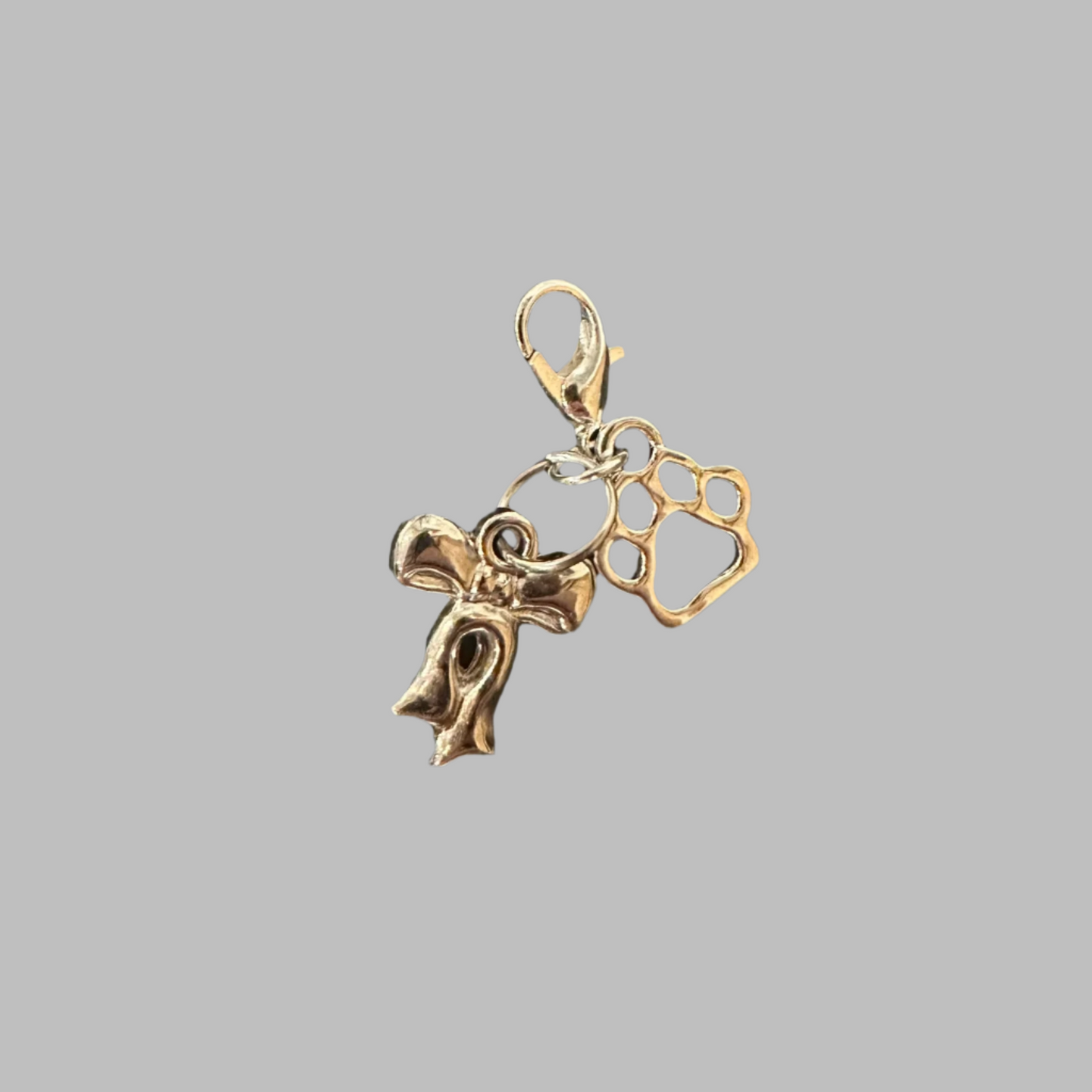 Dog Paw Charm With Bow