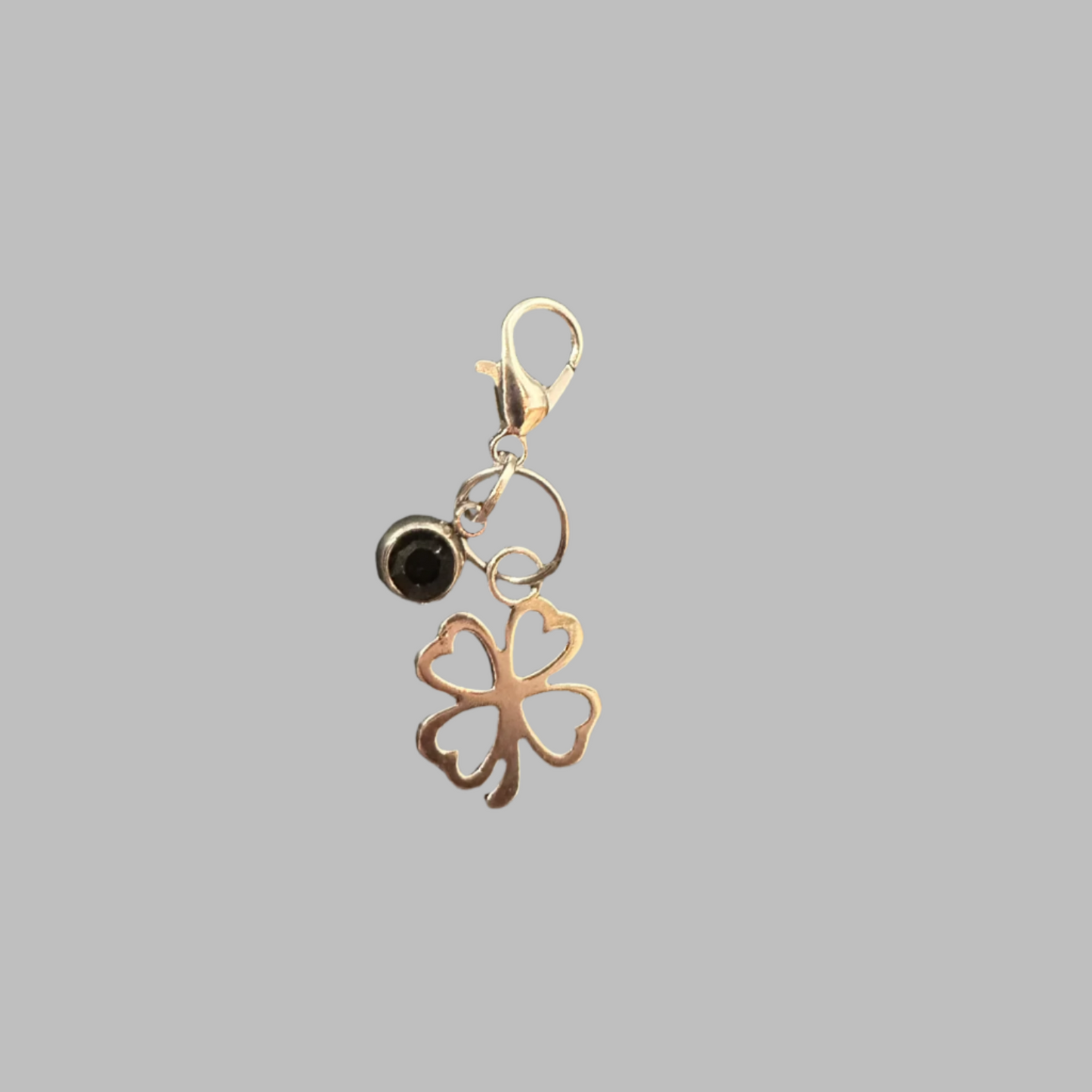 Clover Charm With Crystal