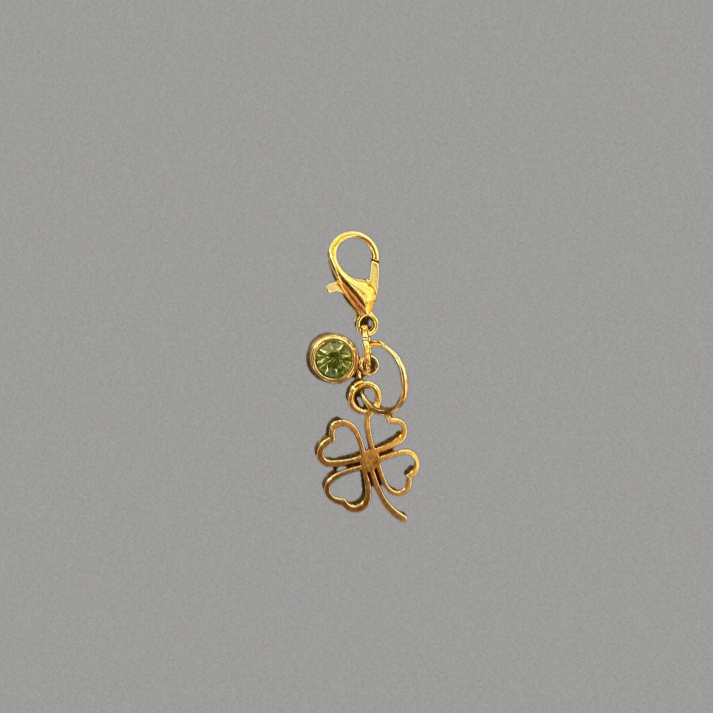 Clover Charm With Crystal